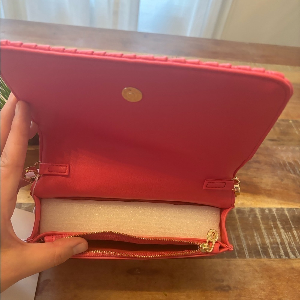 Valentino Orlandi NWT Pink Vegan Leather Crossbody - Picture 6 of 8